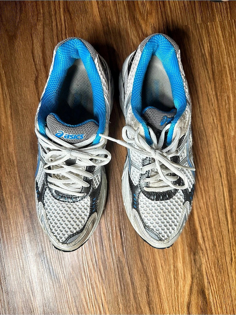 ASICS Gel-1130 White Blue Fade Athletic Shoes y2k